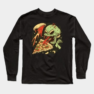 Alien Pizza Long Sleeve T-Shirt